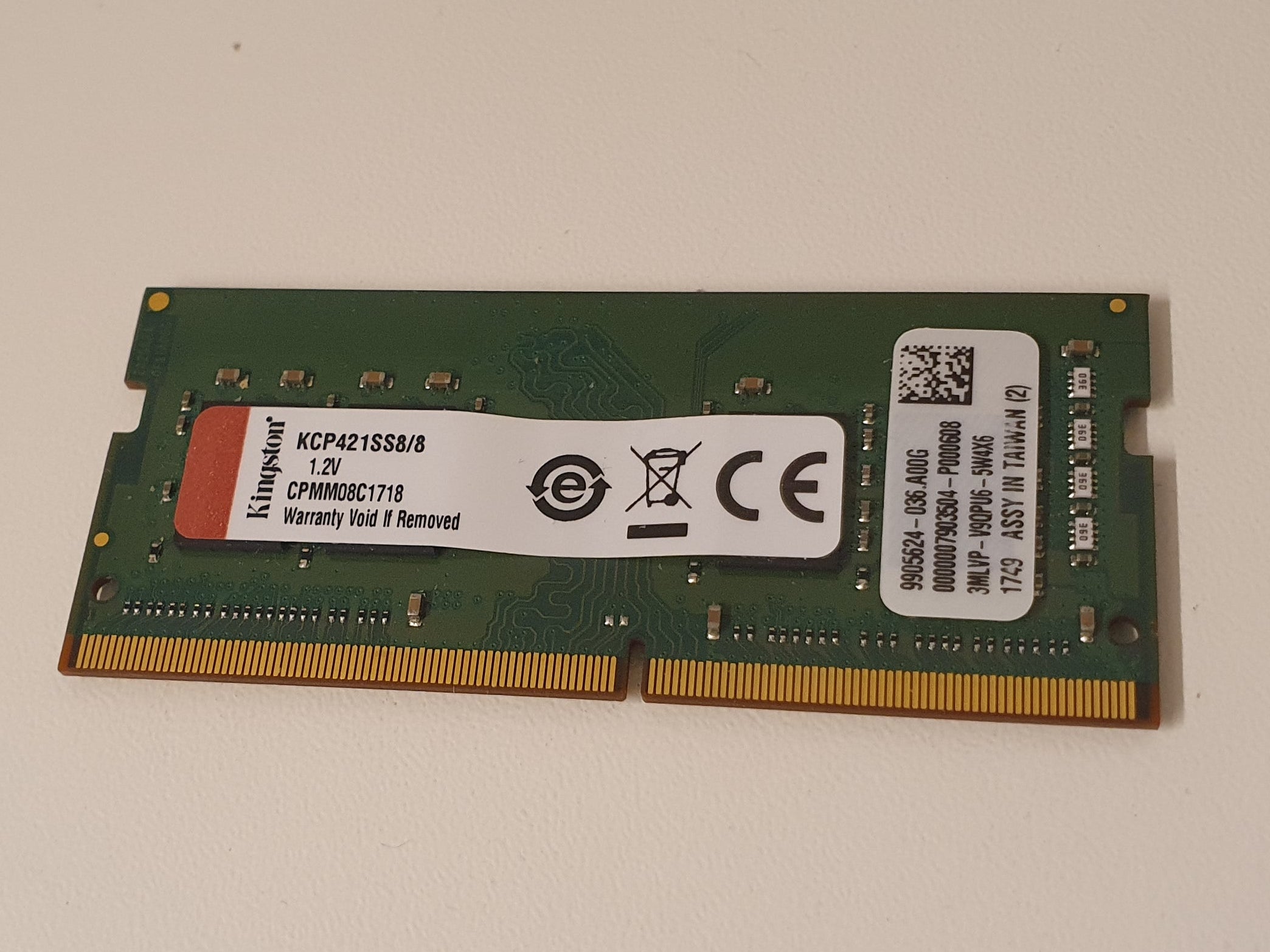 Kingston KCP421SS8/8 8 GB DDR4 2133 MHz