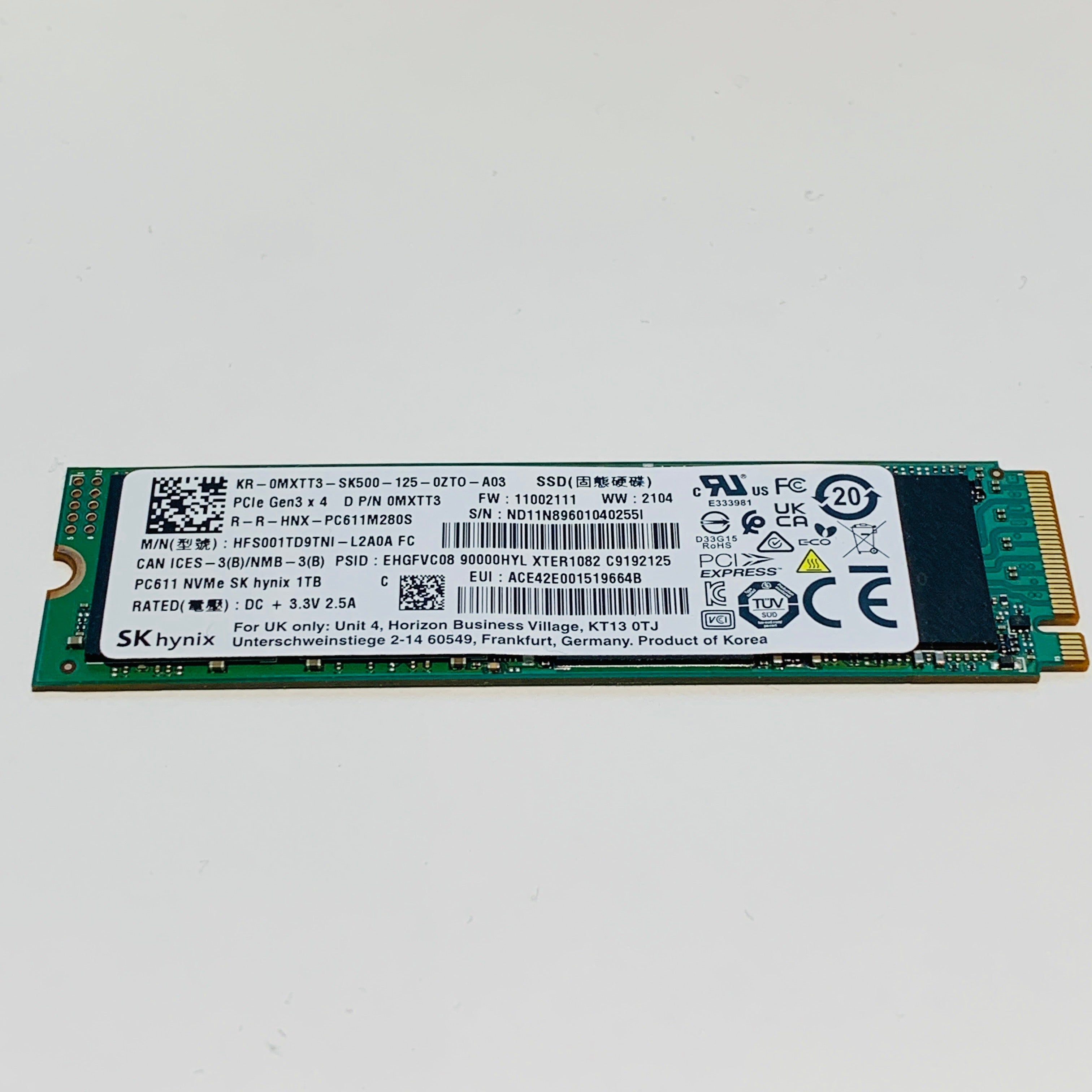 PC611 NVMe SK Hynix 1 TB