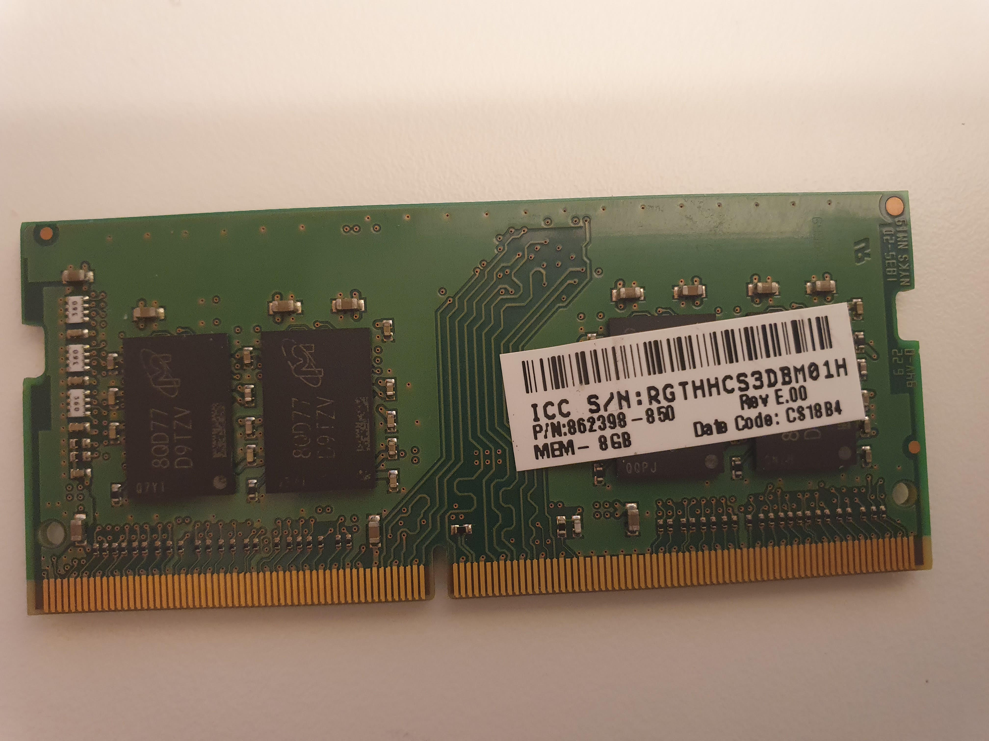 Kingston HP26D4S9S8MD-8 8 GB DDR4 2666 MHz