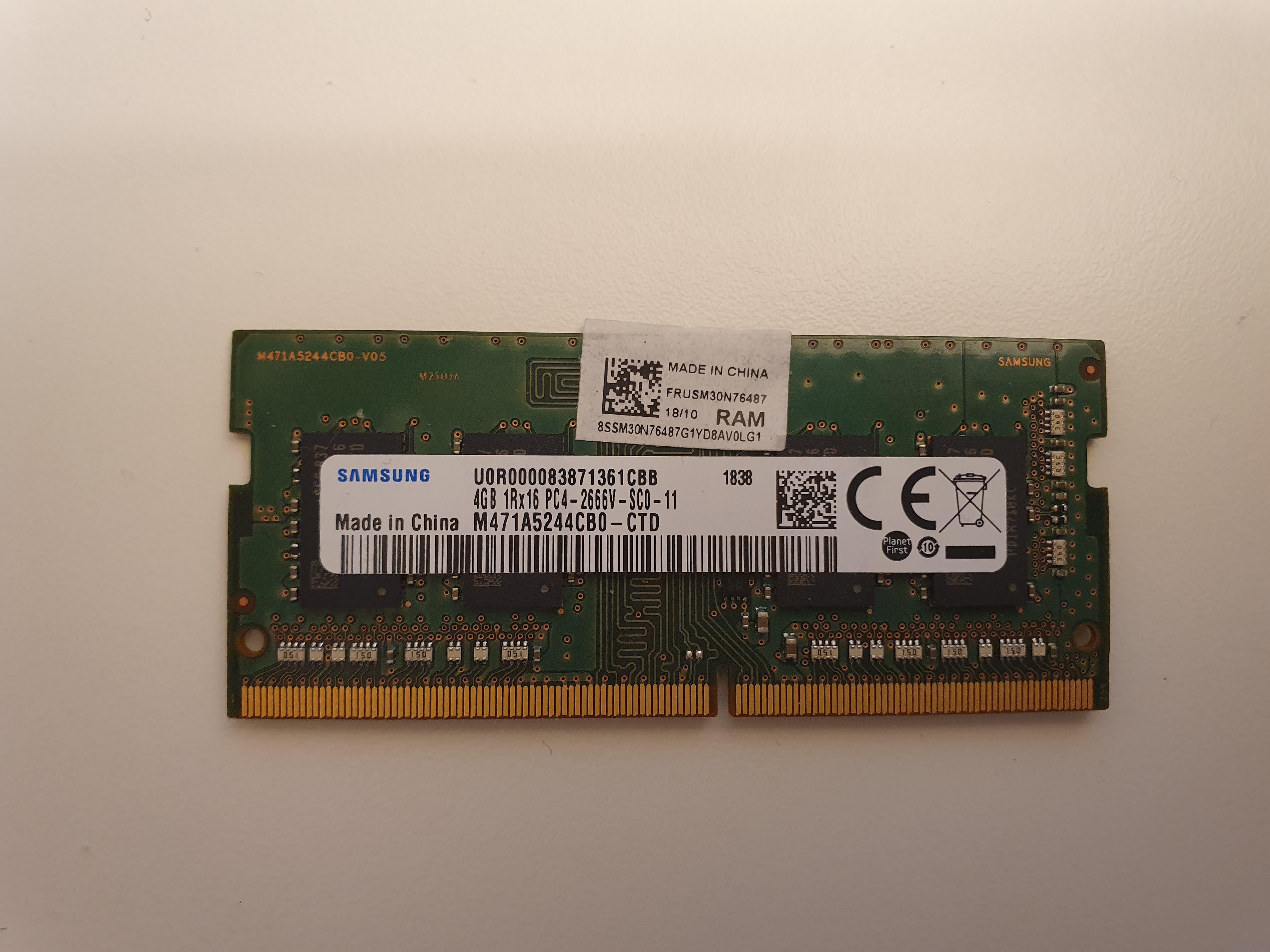 Samsung M471A5244CB0-CTD 4 GB DDR4 2666 MHz