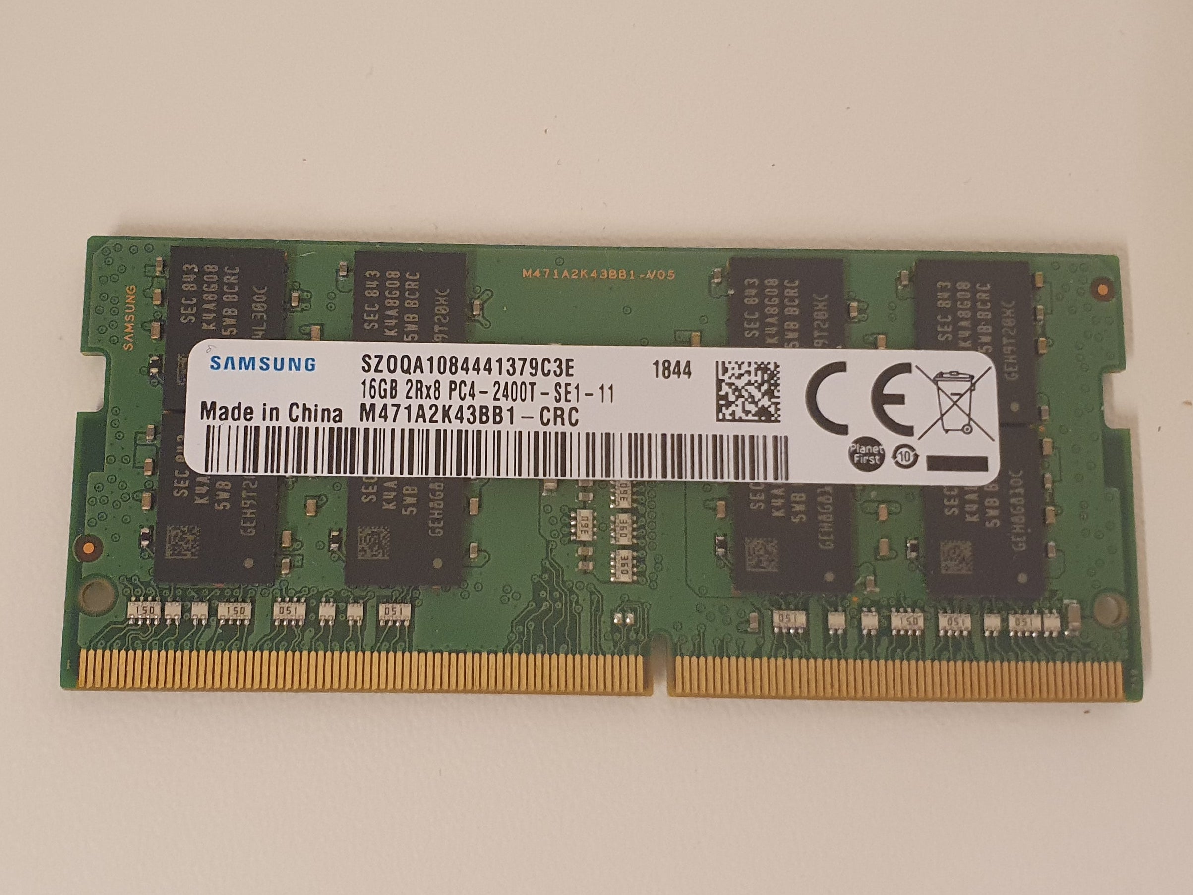 Samsung M471A2K43BB1-CRC 16 GB DDR4 2400 MHz Dual Rank